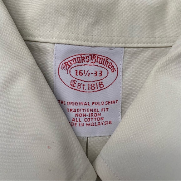 Brooks Brothers The Original Polo Shirt Size 16.5 - 33 - Picture 4 of 5